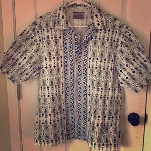 Vintage Aztec Designed Button Down